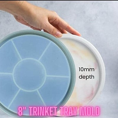 8" Round Trinklet Tray Mould URP213RM