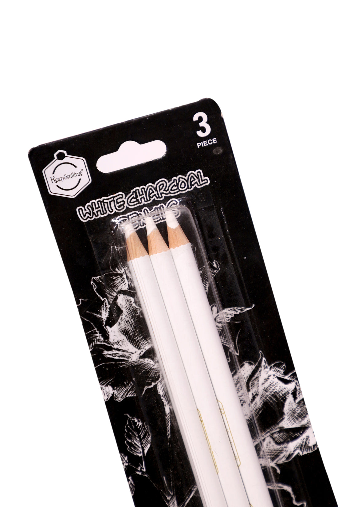 White Charcol Pencils Set of 3