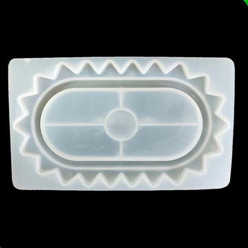 Zigzag Oval Trinklet Tray Mould URP221