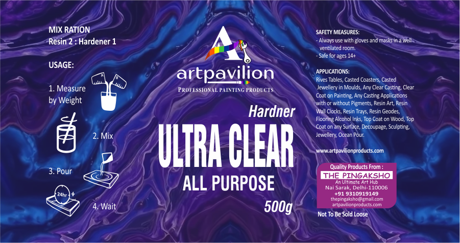 AP 2:1 ULTRA CLEAR RESIN AND HARDNER 1000G + 500G = 1.5KG