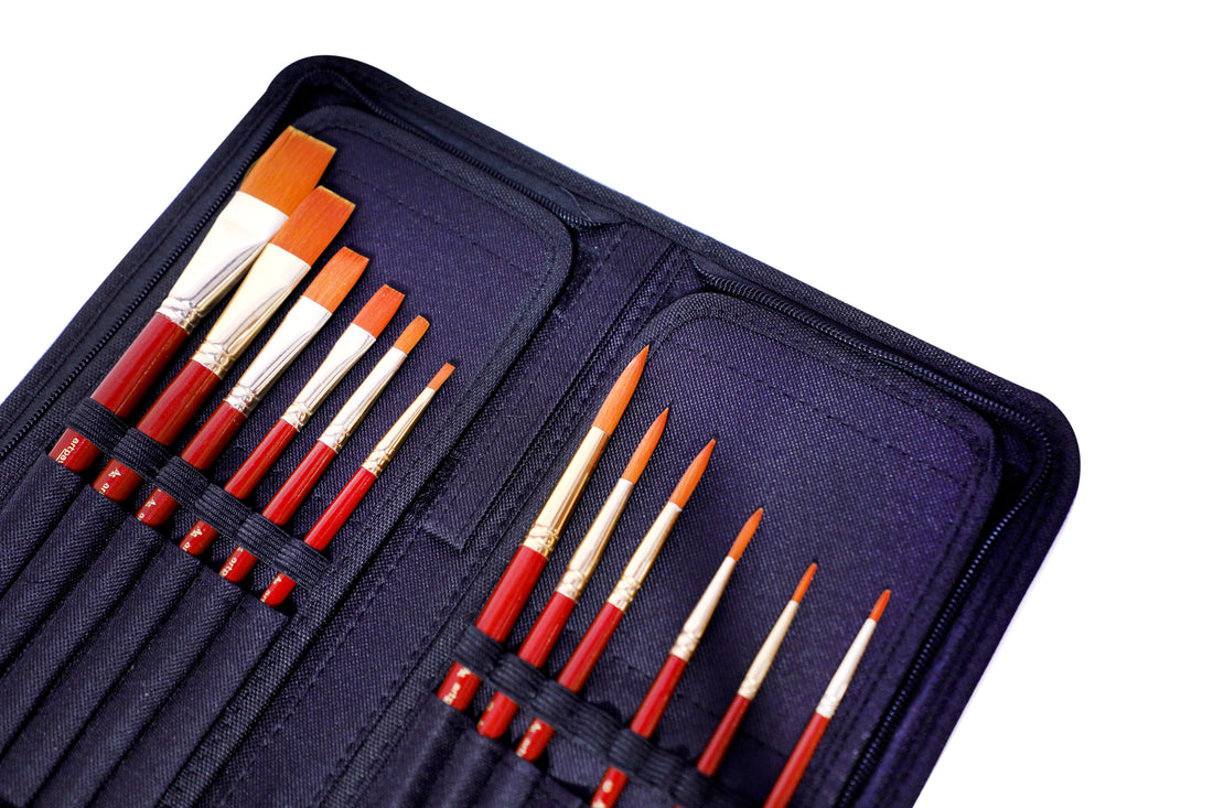 AP ESSENTIAL  BRUSH VALUE PACK OF 12 BRUSH AND A BAG