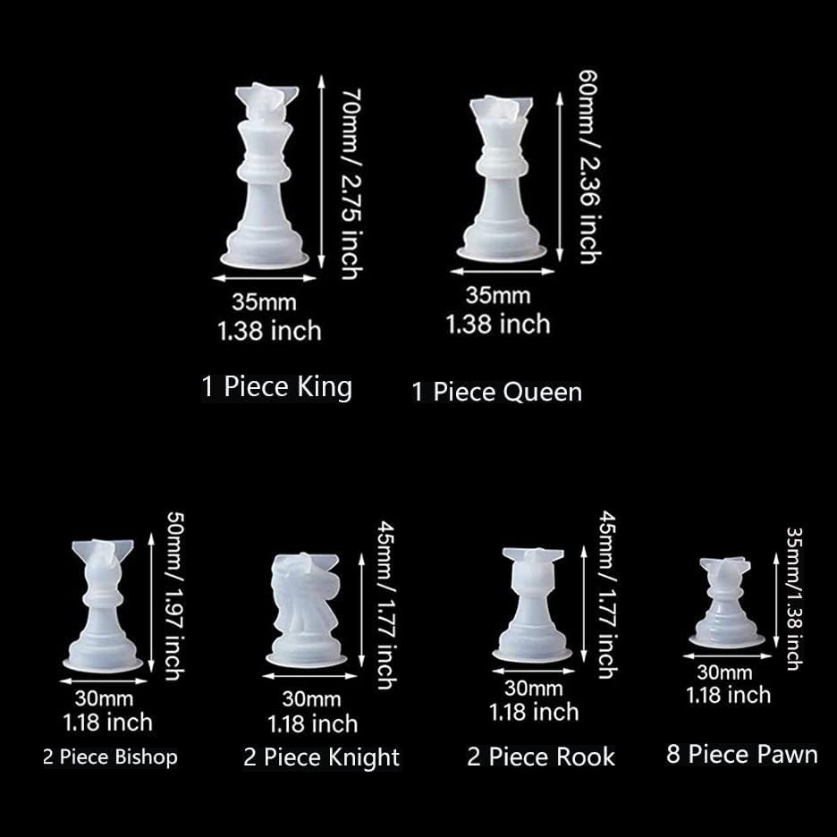 16 In 1 Set Chess Game Pieces Mould  SM0226